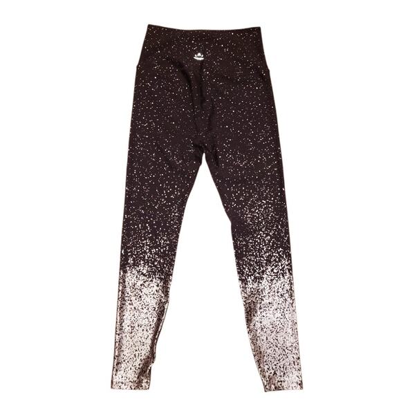 Beyond Yoga Alloy Ombre High-Waisted Midi Leggings Size L Black/Gunmetal Shiny - Picture 3 of 11